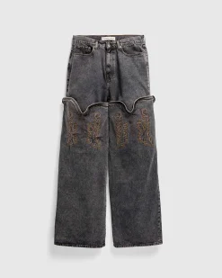 Evergreen Maxi Cowboy Cuff Jeans Evergreen Vintage Black
