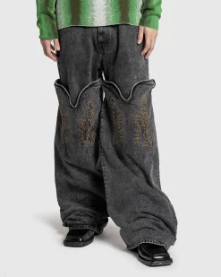 Evergreen Maxi Cowboy Cuff Jeans Evergreen Vintage Black