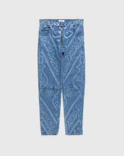 Fatin Denim Bukser Indigo Med Print