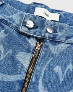 Fatin Denim Bukser Indigo Med Print