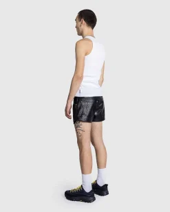 Faux Croc Shorts Sorte