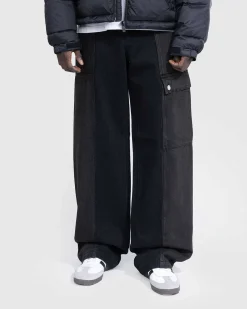 Fem-Pocket Cargo Denim Sort