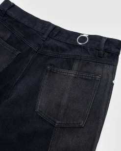 Fem-Pocket Cargo Denim Sort