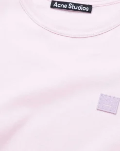 Fitted Crewneck T-Shirt Lys Pink