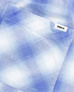Flanell Pyjamasbukser Lysebla Plaid