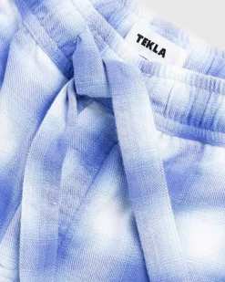 Flanell Pyjamasbukser Lysebla Plaid