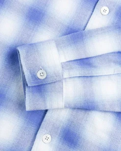 Flanell Pyjamasskjorte Lysebla Plaid