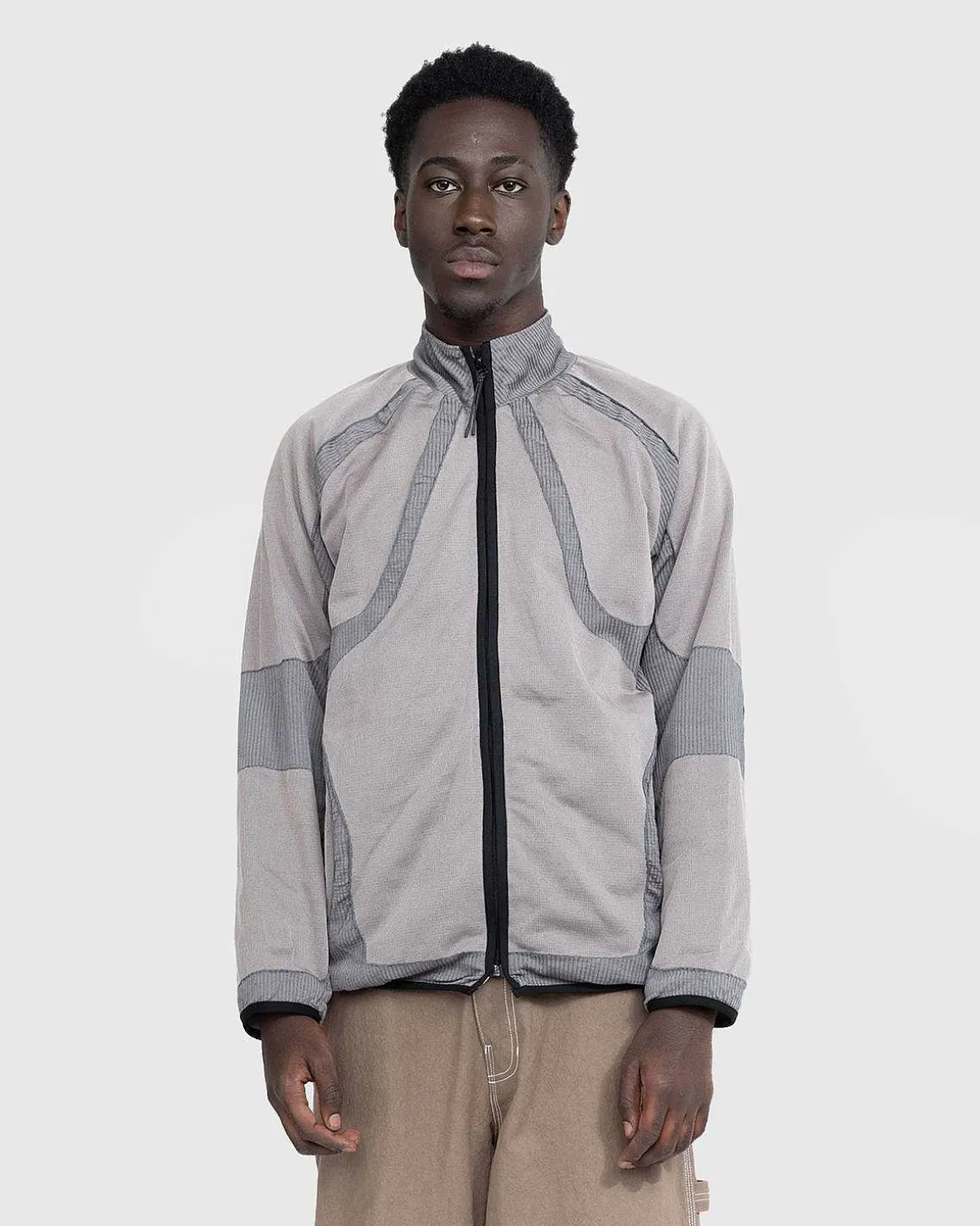 Flydende Track Top Gra/Pink
