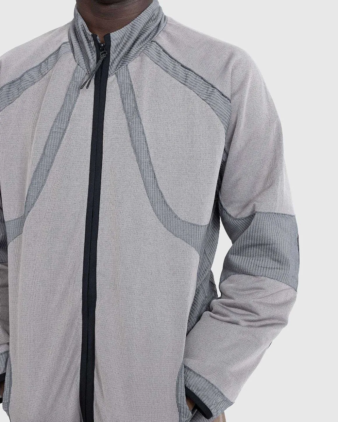 Flydende Track Top Gra/Pink