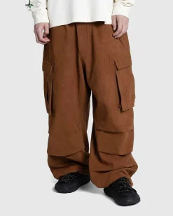 Fredsbukser Bark Brown Slub