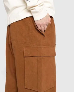 Fredsbukser Bark Brown Slub
