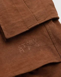 Fredsbukser Bark Brown Slub