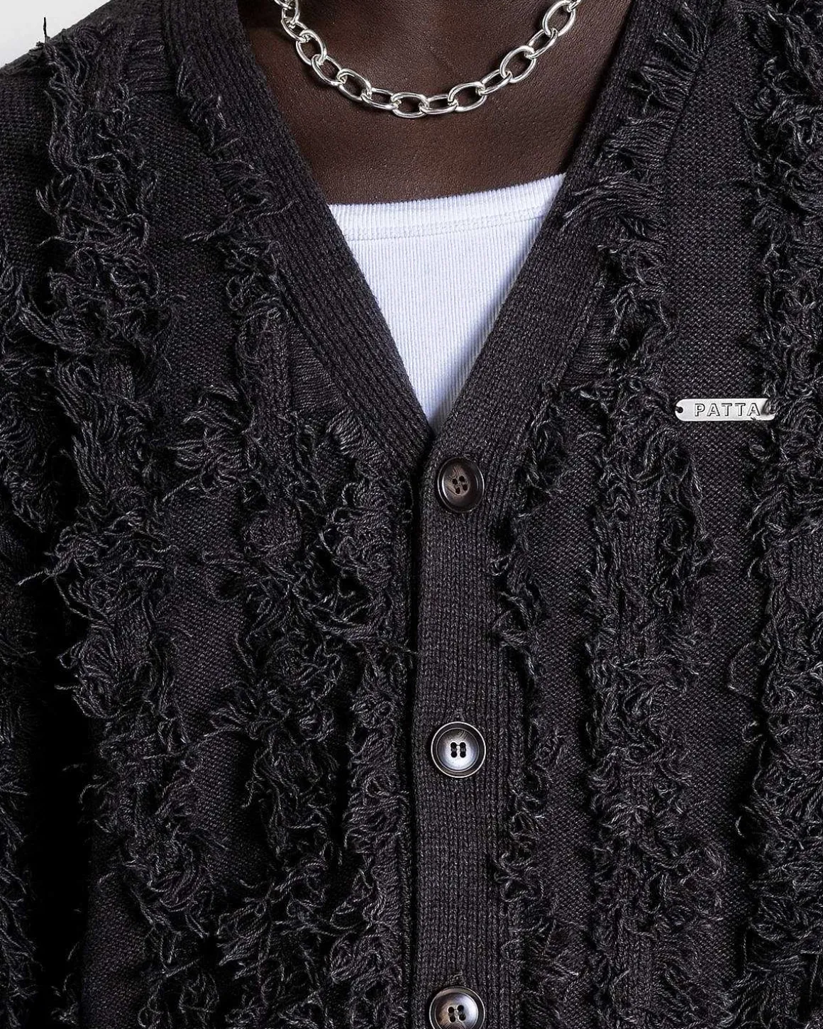 Frynset Strikket Cardigan Manelos Nat