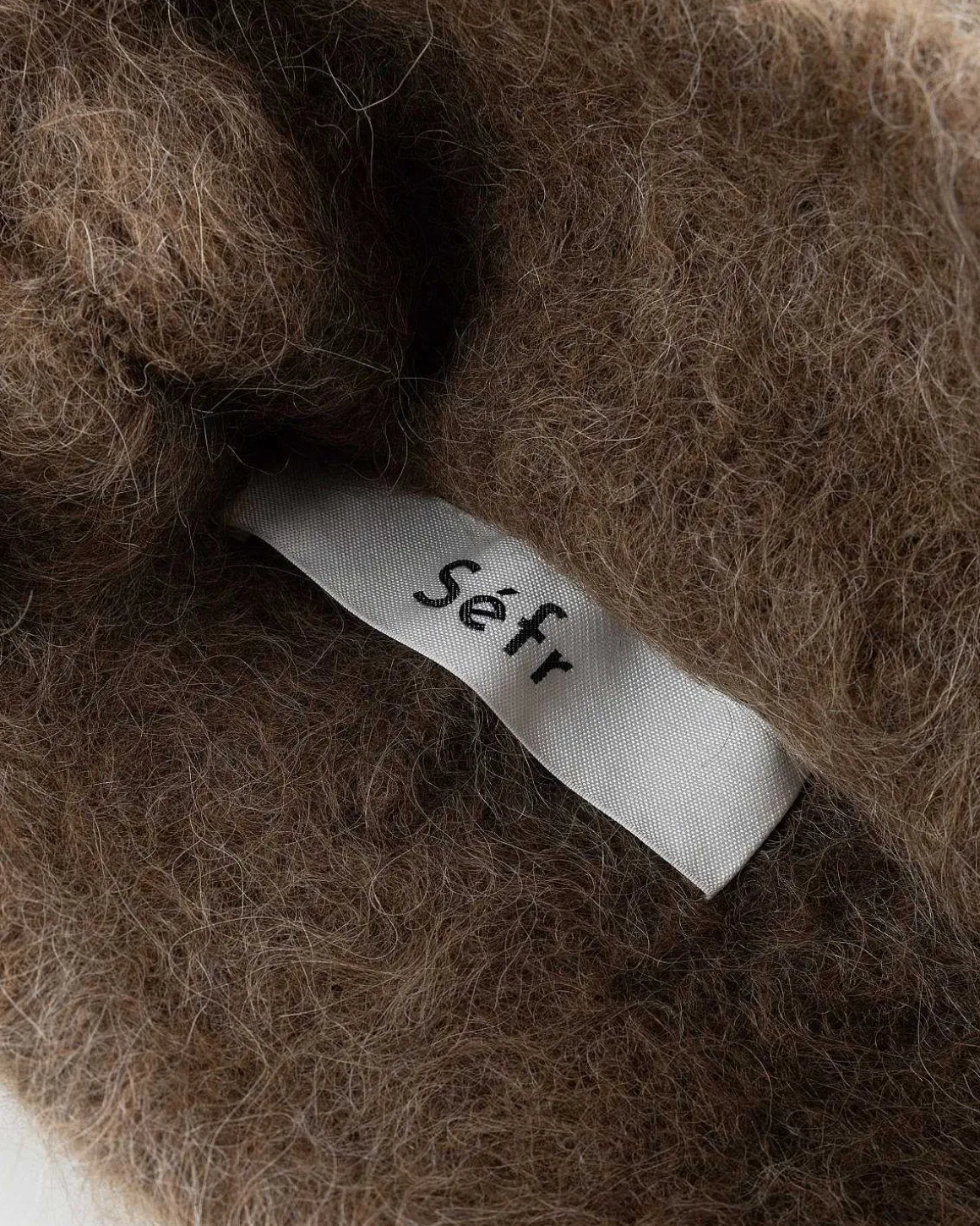 Fuzzy Beanie Taupe Alpaca