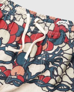 Garden Lattice Shorts Ecru/Multi