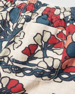 Garden Lattice Shorts Ecru/Multi
