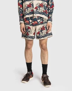 Garden Lattice Shorts Ecru/Multi