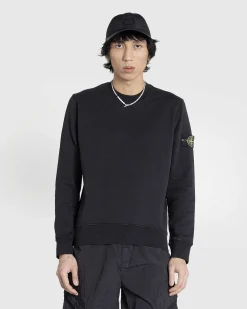 Garment-Dyed Crewneck Sweatshirt Sort