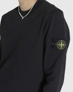 Garment-Dyed Crewneck Sweatshirt Sort