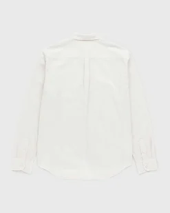 Garment-Dyed Peach Langaermet Skjorte Gra