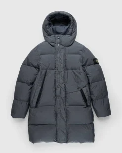Garment-Farvet Lang Jakke Blygra