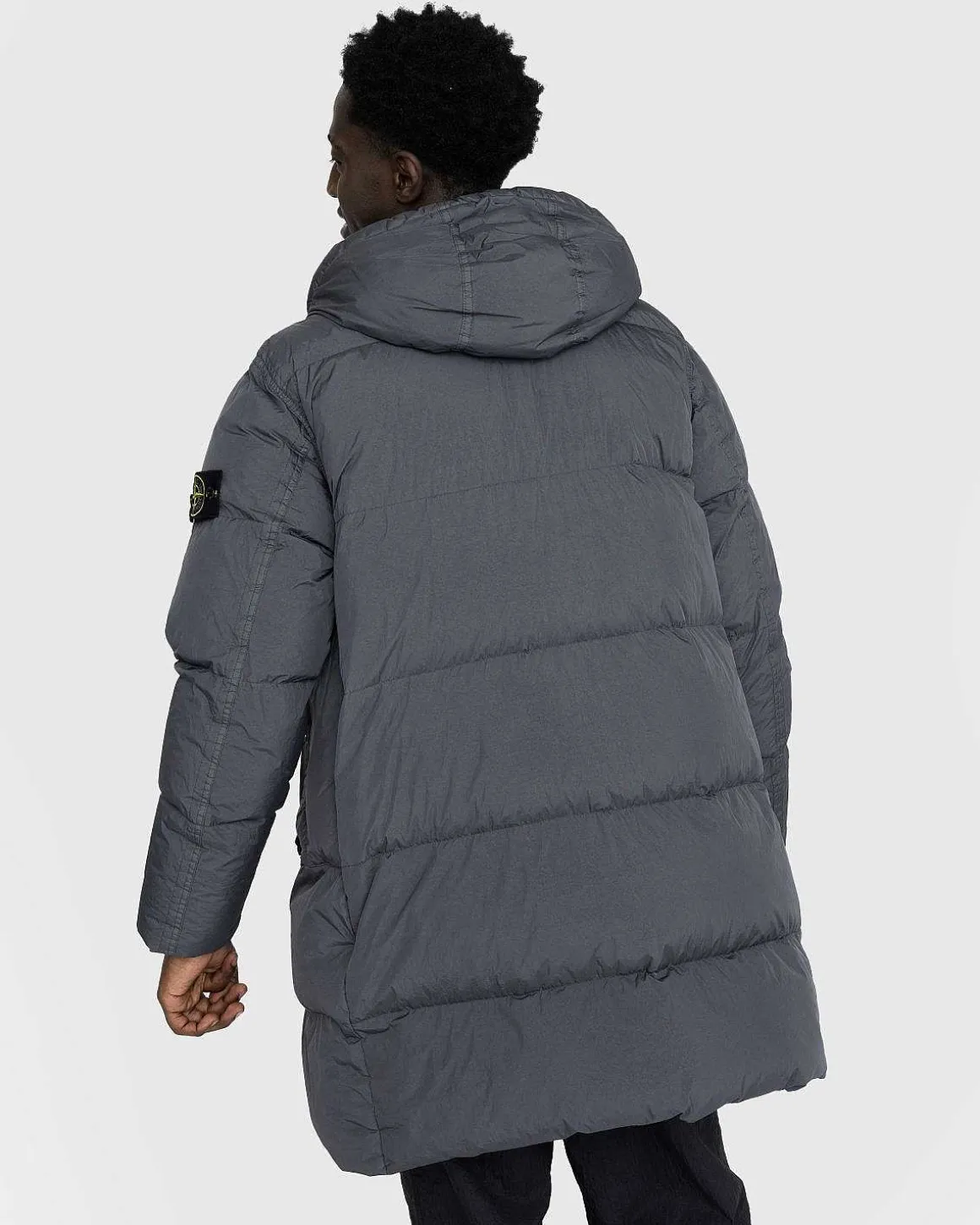 Garment-Farvet Lang Jakke Blygra