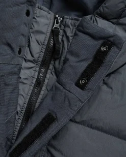 Garment-Farvet Lang Jakke Blygra