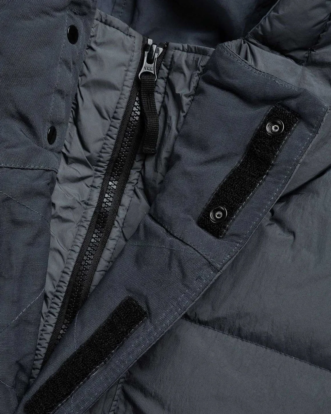Garment-Farvet Lang Jakke Blygra