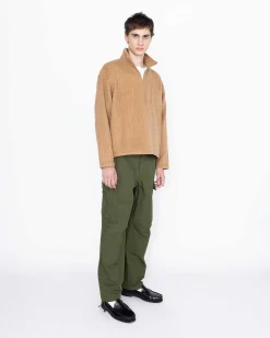 Genanvendt Half-Zip Uld Fleece Brun