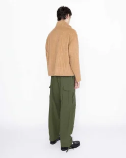 Genanvendt Half-Zip Uld Fleece Brun
