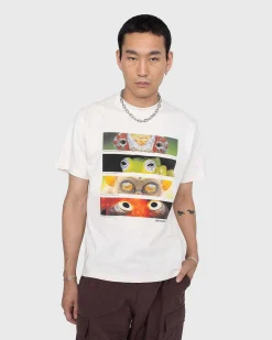 Genbrugsbomuld Animal Eyes Tee Beige