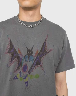 Genbrugt Bomuld Bat Tee Sort