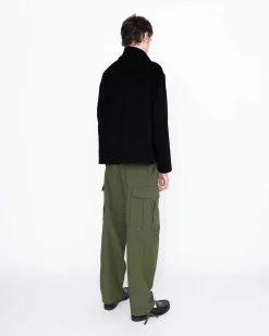 Genbrugt Half-Zip Uld Fleece Sort
