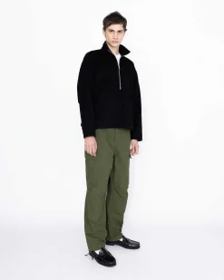 Genbrugt Half-Zip Uld Fleece Sort