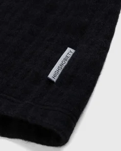 Genbrugt Half-Zip Uld Fleece Sort