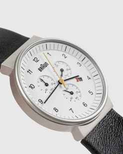 Gents Bn0035 Classic Chronograph Watch Sort Laederrem