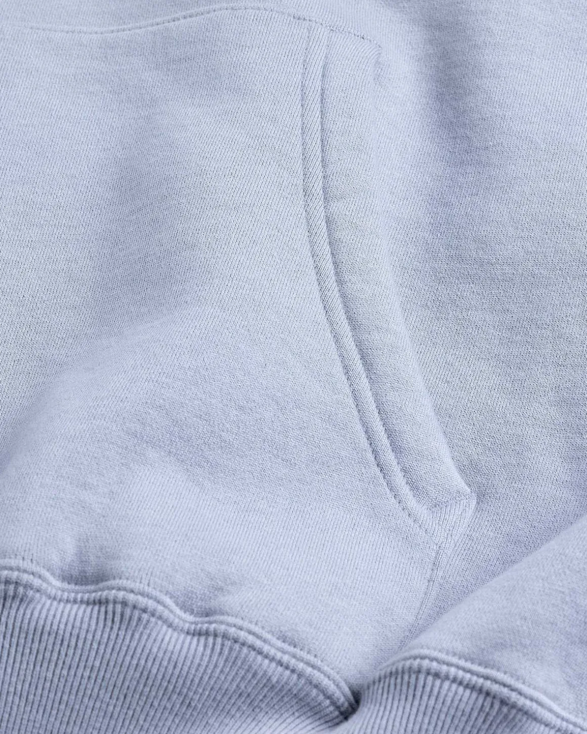 Glat Blod Pullover Haettetroje Bla/Gra