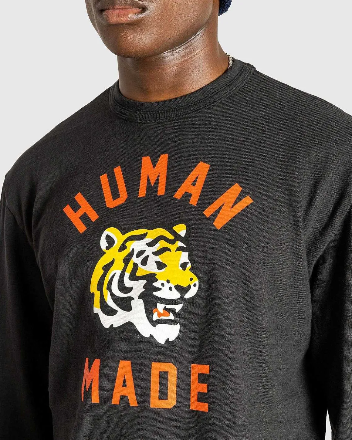 Grafisk L/S T-Shirt Sort