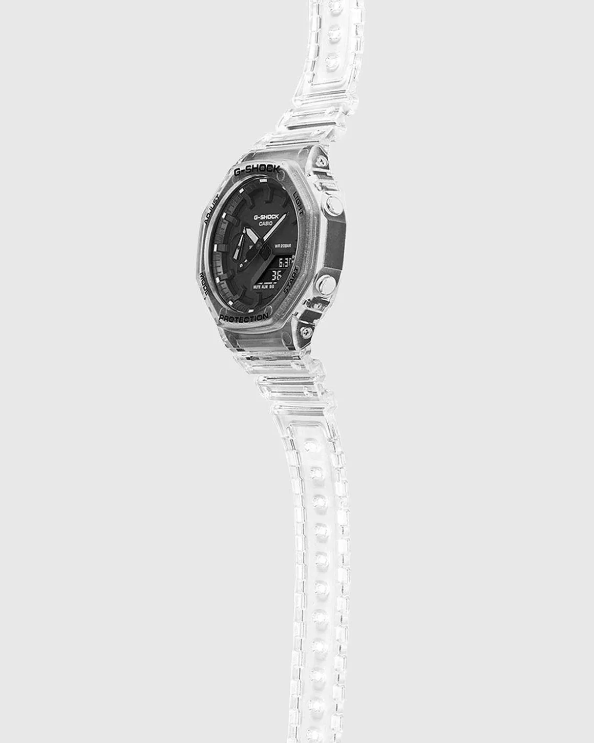 G-Shock Ga-2100Ske-7Aer Gennemsigtig Hvid