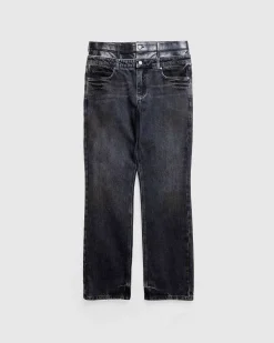 Gusa Contrast Flare Pant Gusa Aged Black Wash