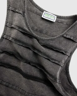 Gusa Reverse Seam Tank Washed Out Black Multi