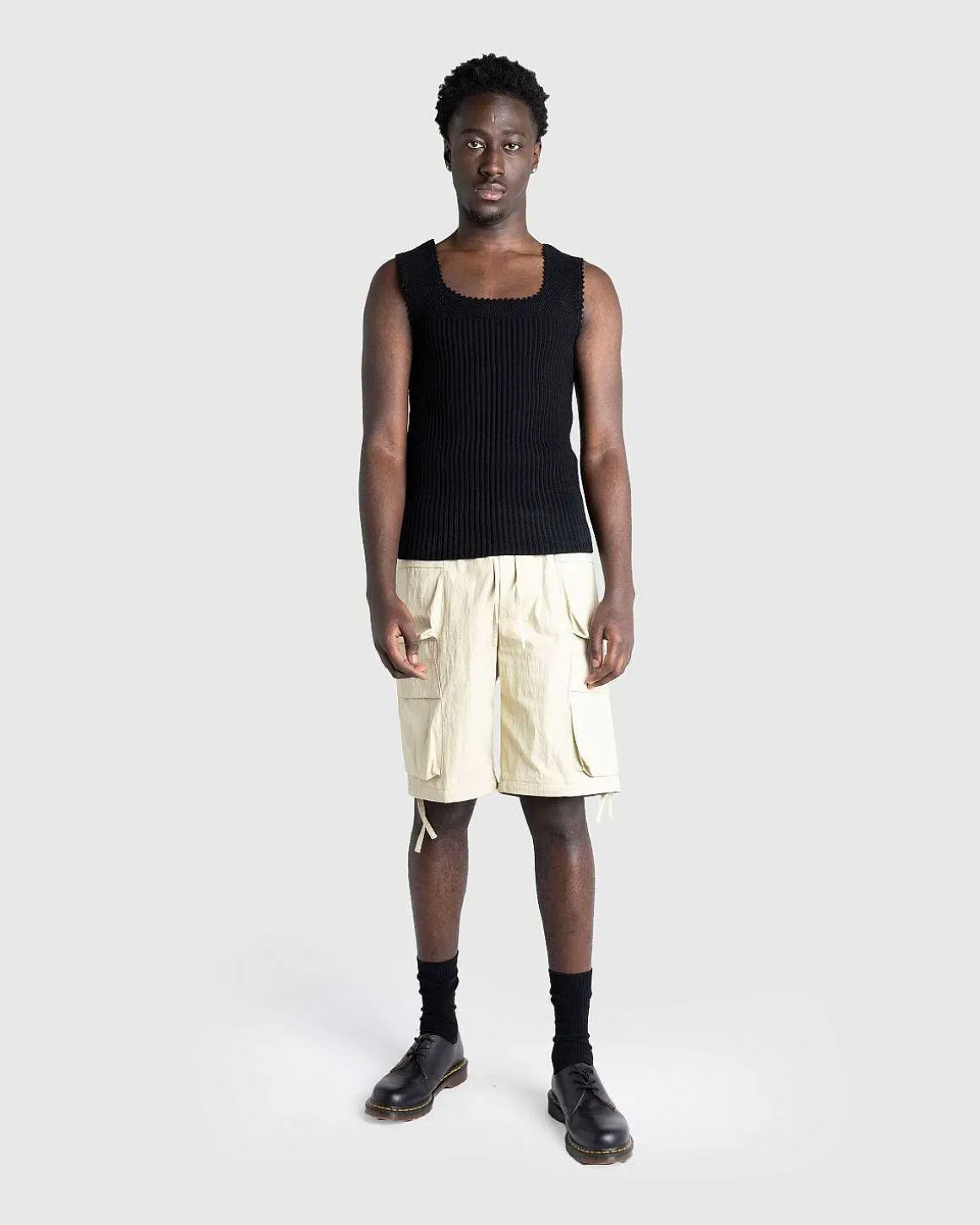 Haeklet Vest Sort