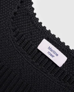 Haeklet Vest Sort