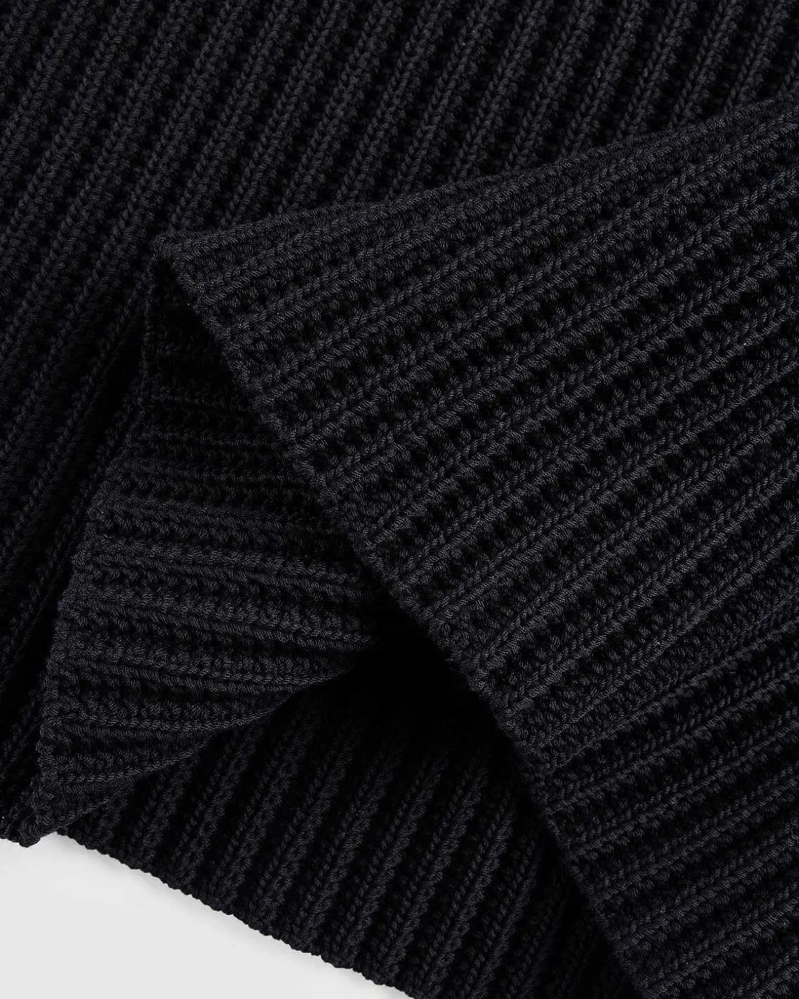Haeklet Vest Sort