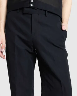 Hard Twist Finx Linen Chino Slacks Sort