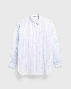 Hard Twist Finx Organdy Stripe Shirt Light Blue Stripe