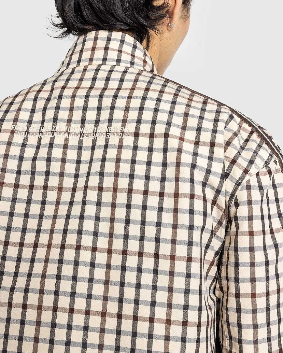 Harrington Jakke Elfenben/Navy/Maroon Ternet