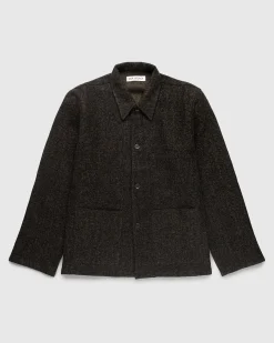 Haven Jacket Black/Moss Fuzz Wool