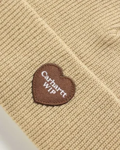Heart Patch Beanie Dusty Hamilton Brown