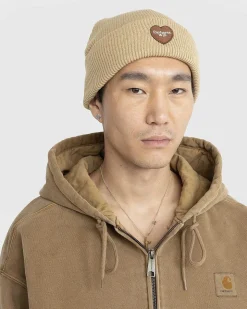Heart Patch Beanie Dusty Hamilton Brown